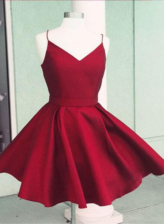 maroon grad dress