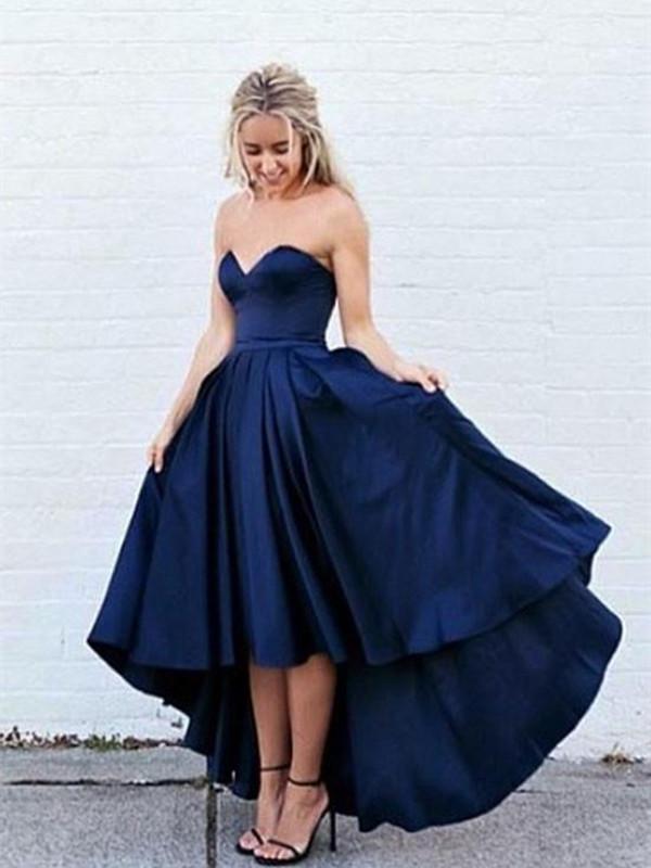 formal dark blue dress