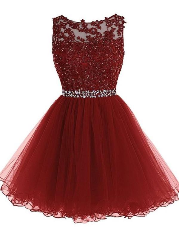 maroon grad dress