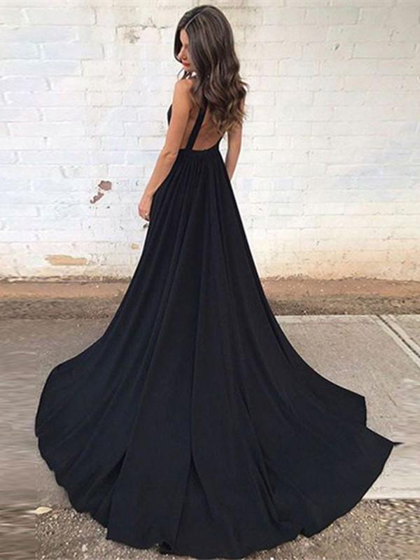 classy black gown
