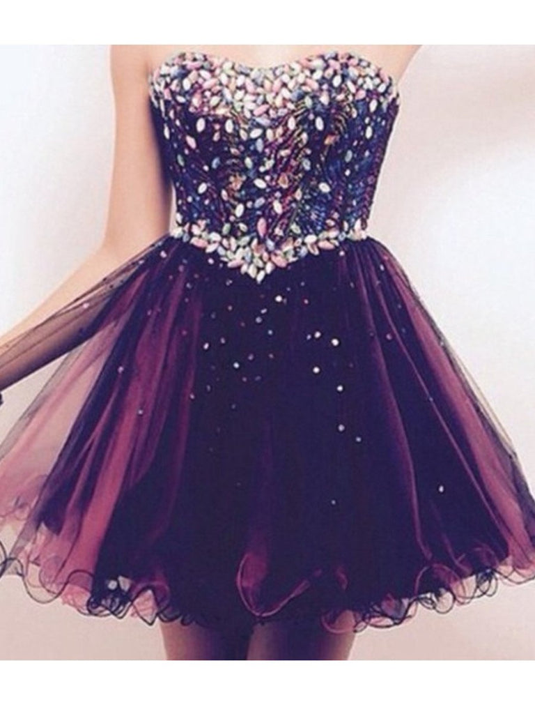 purple graduation dress