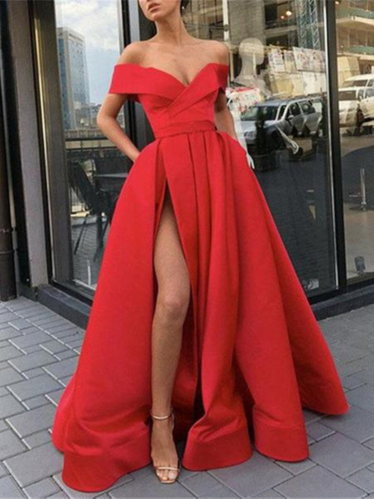 ball gown slit
