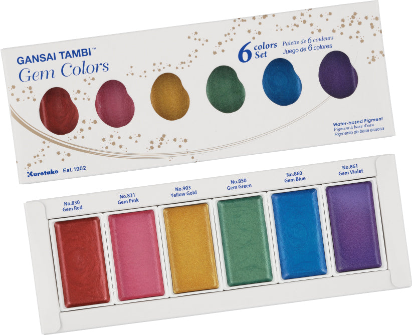 Kuretake Gansai Tambi Watercolor 24 Color Set B Art Nouveau