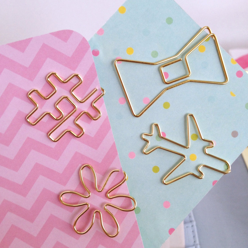Planner Clips, Bow, Set of 4 – Hobby Hoppers