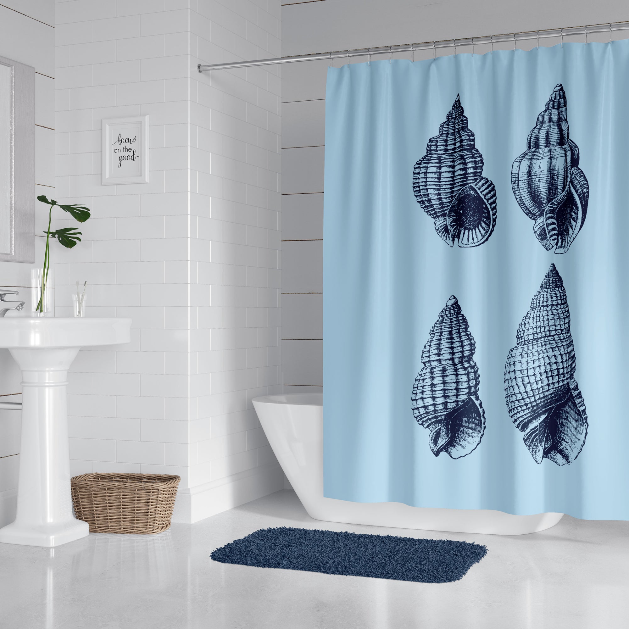 Caribbean Summer Shower Curtain  Decor Made Custom - DecorMadeCustom