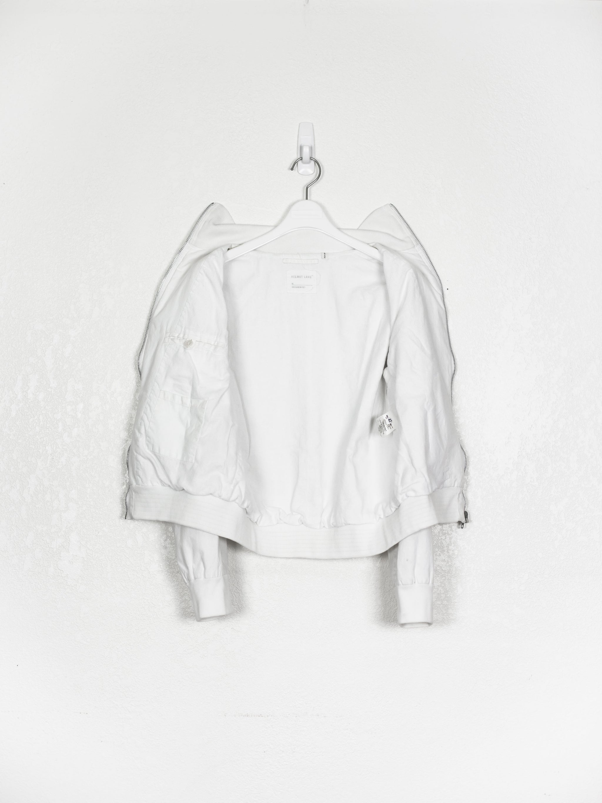 Helmut Lang SS99 Resin Coated High Collar MA-1 Bomber – HUIBEN