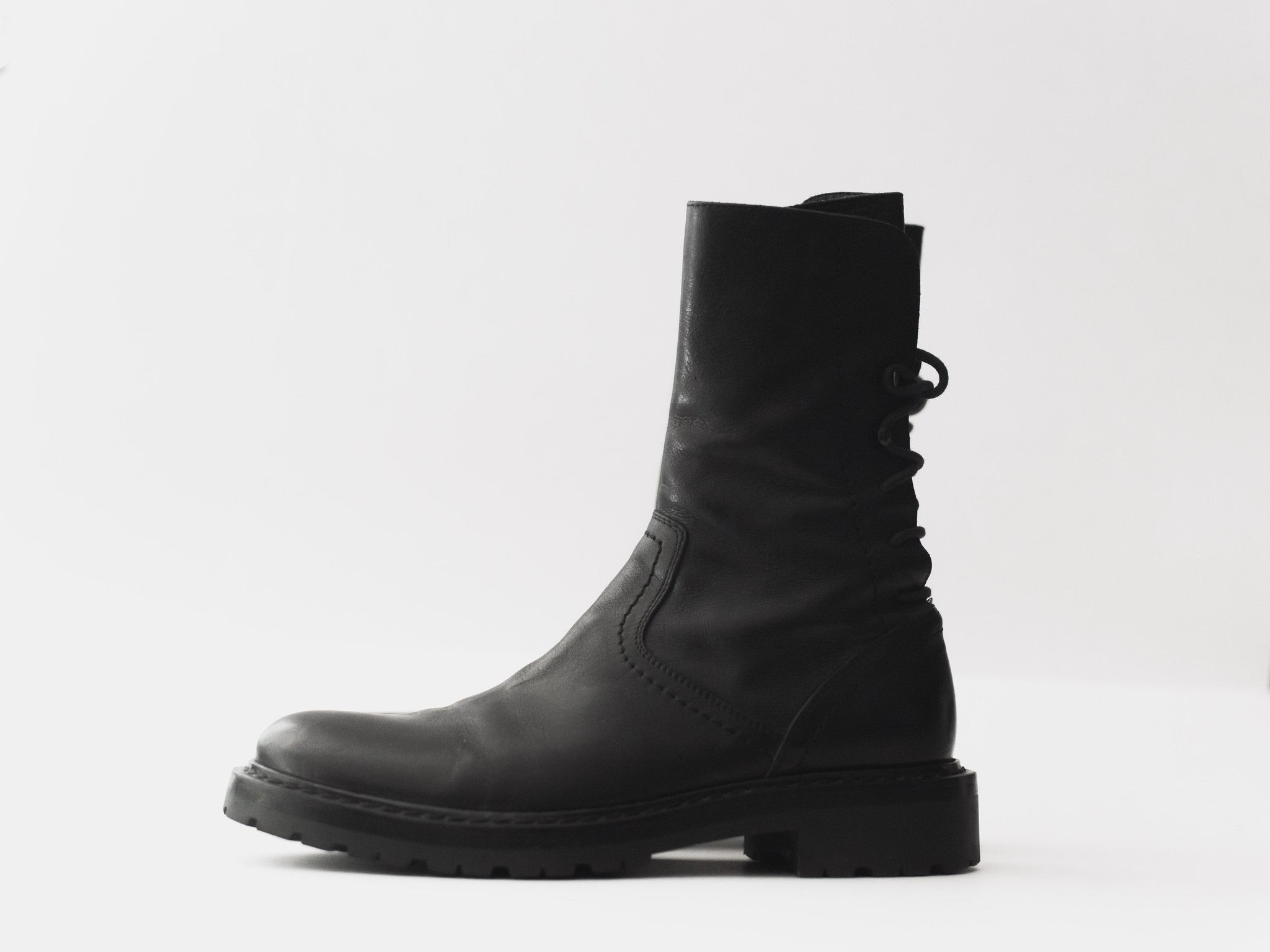 ann demeulemeester vitello backlace boots