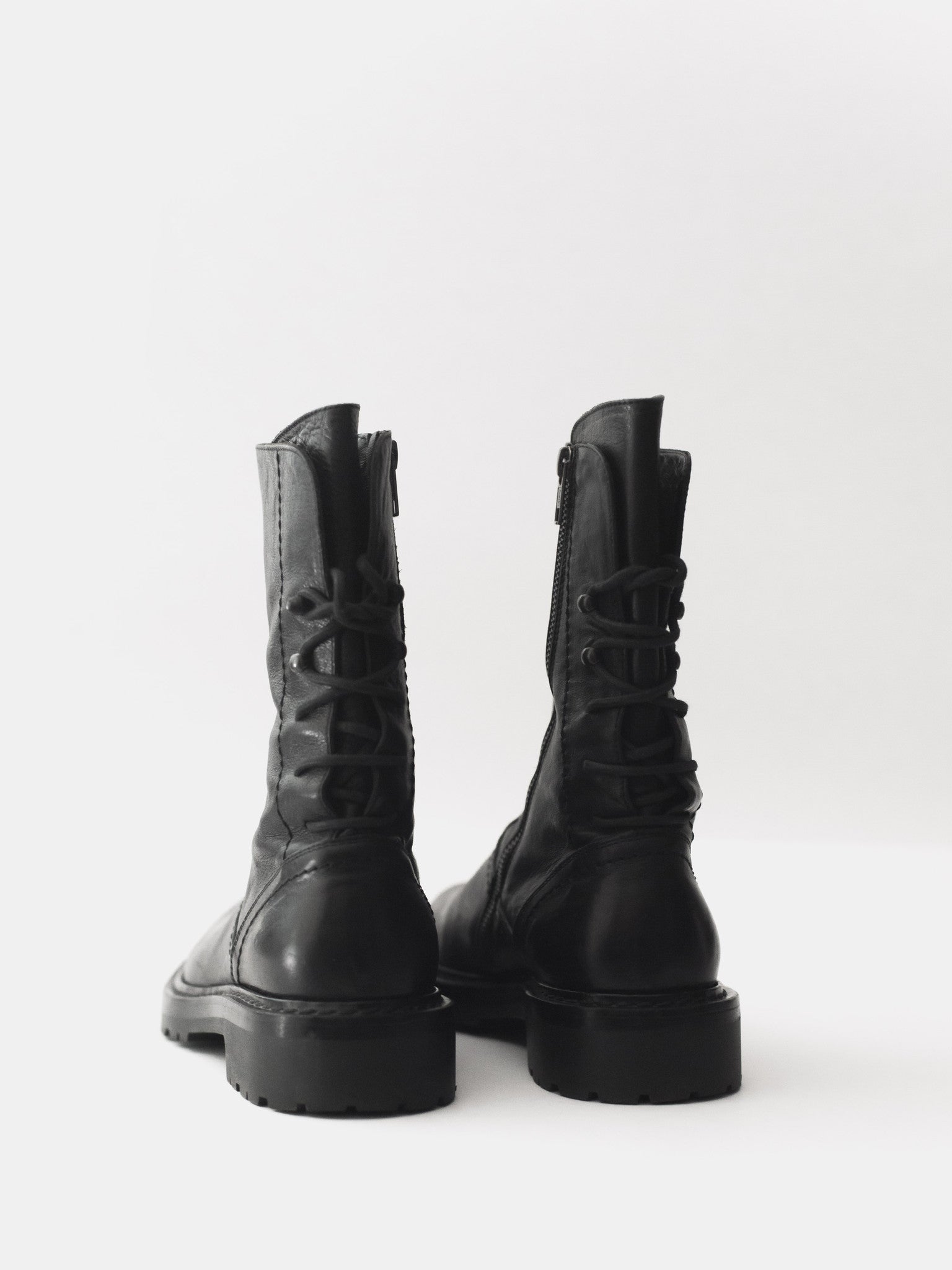 ann demeulemeester combat boots mens