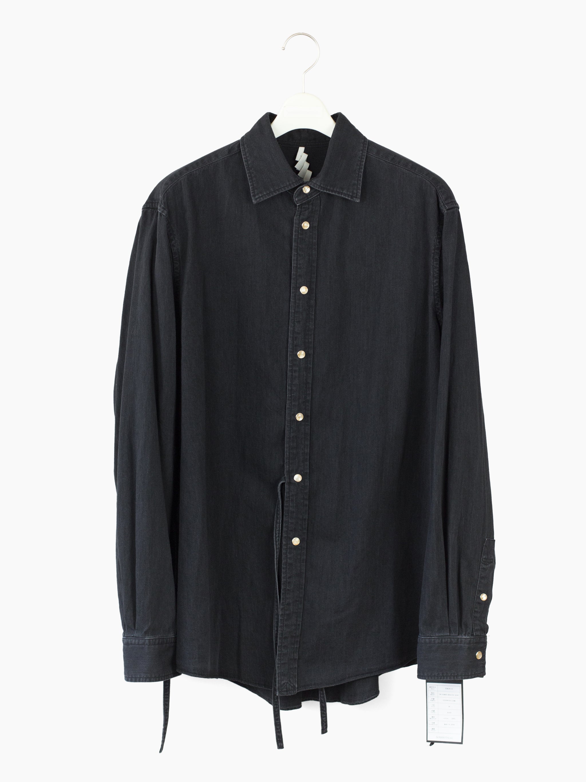 パーカー SOSHIOTSUKI TIE COLLAR SHIRTS blackの通販 by wa｜ラクマ