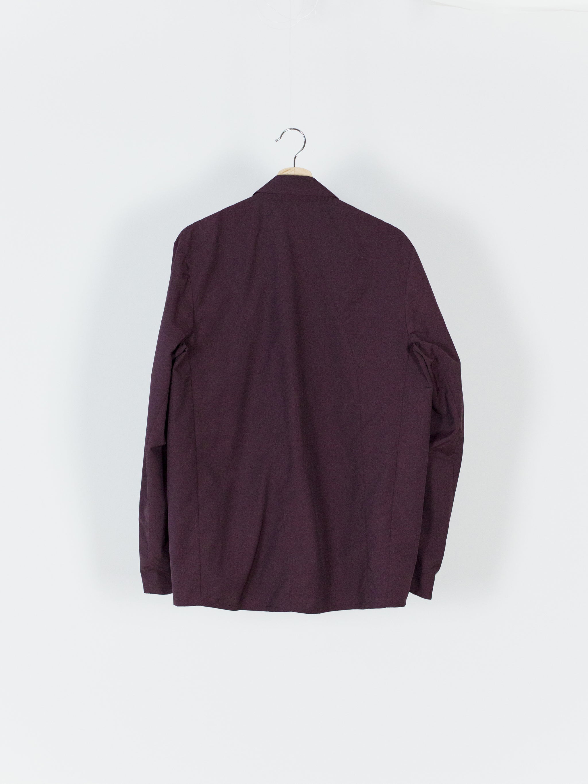 Kiko Kostadinov SS18 00042018 Maroon 'Cubist' Overshirt – HUIBEN