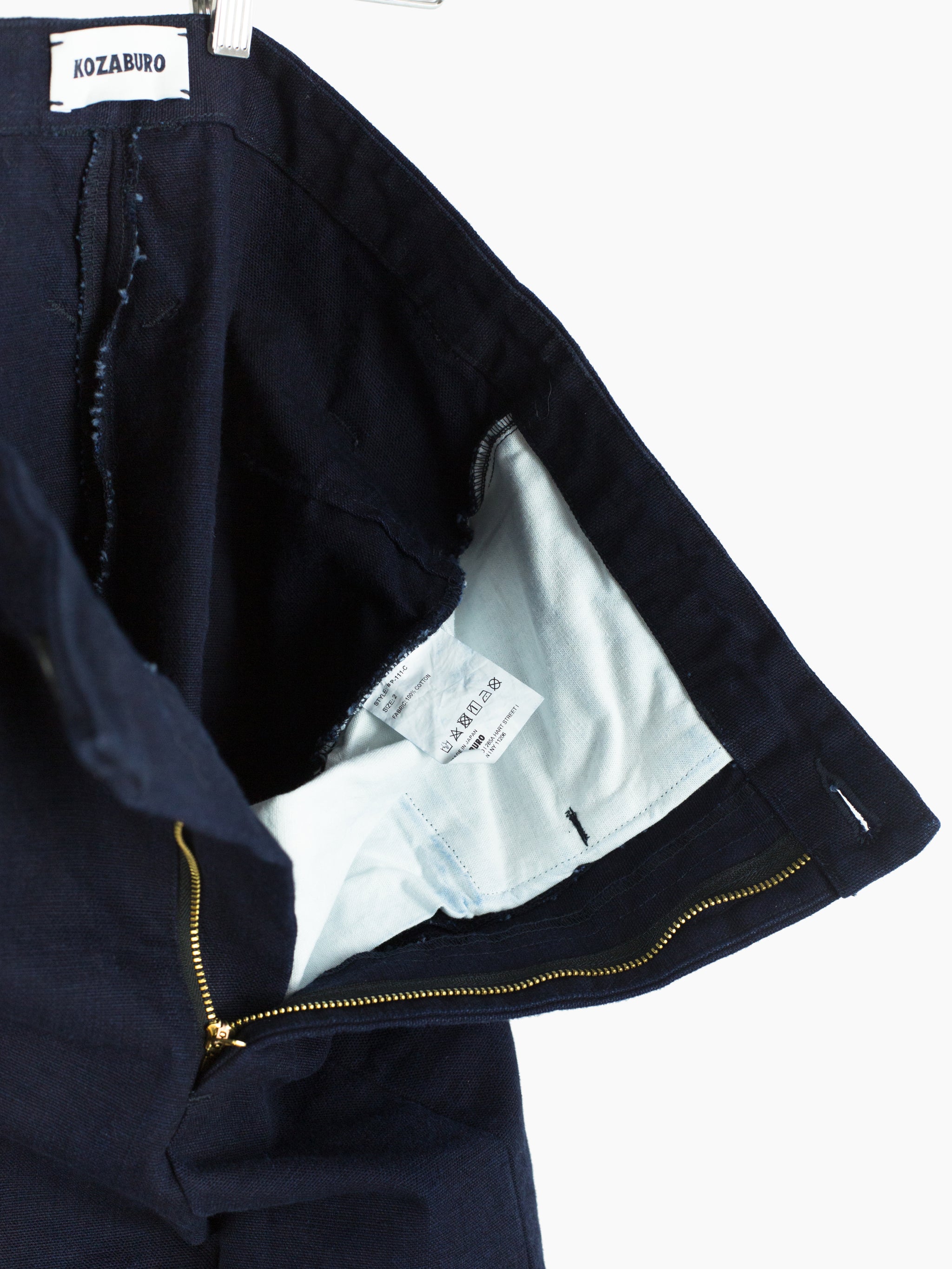 すぐ発送可能！ KOZABURO HEAVY COTTON INDIGO 3D TROUSERS - 通販