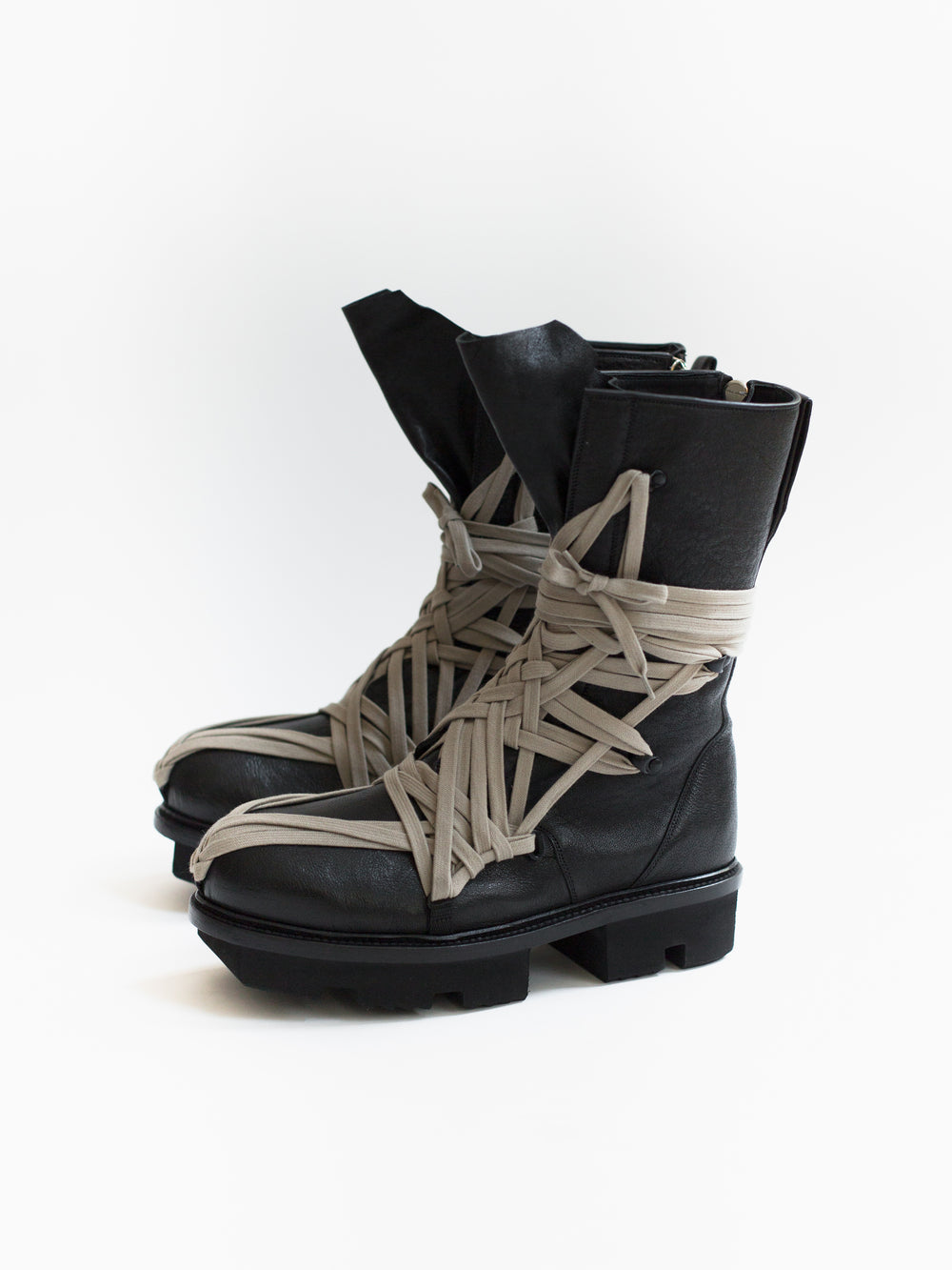 Rick Owens SS20 Megatooth Laced Army Boots – HUIBEN