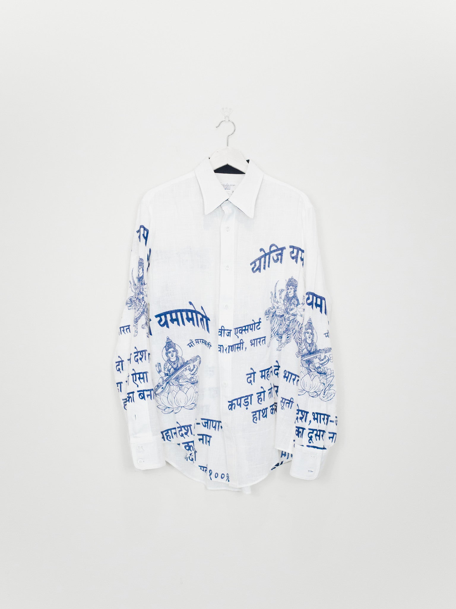 Yohji Yamamoto Pour Homme AW04 Hindi Print Shirt – HUIBEN