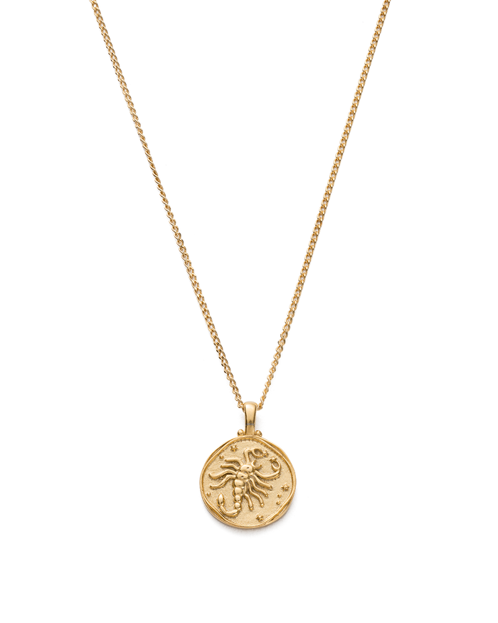 Scorpio Necklace With Birthstone Zodiac sign Pendant Astrology Scorpio  Horoscope | eBay