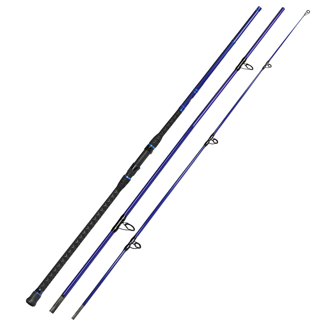 Fiblink Surf Spinning & Casting Fishing Rod Carbon Fiber Travel Fishin ...