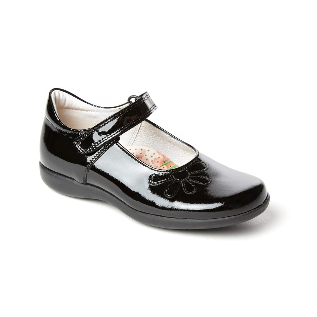 grey patent school shoes