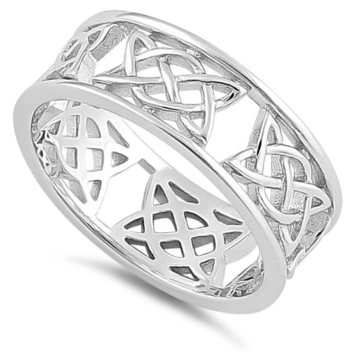 Sterling Silver Celtic Style Ring | Wholesale Silver Rings for Sale