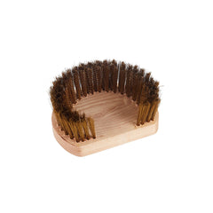 Brush with Brass Bristles Rounded