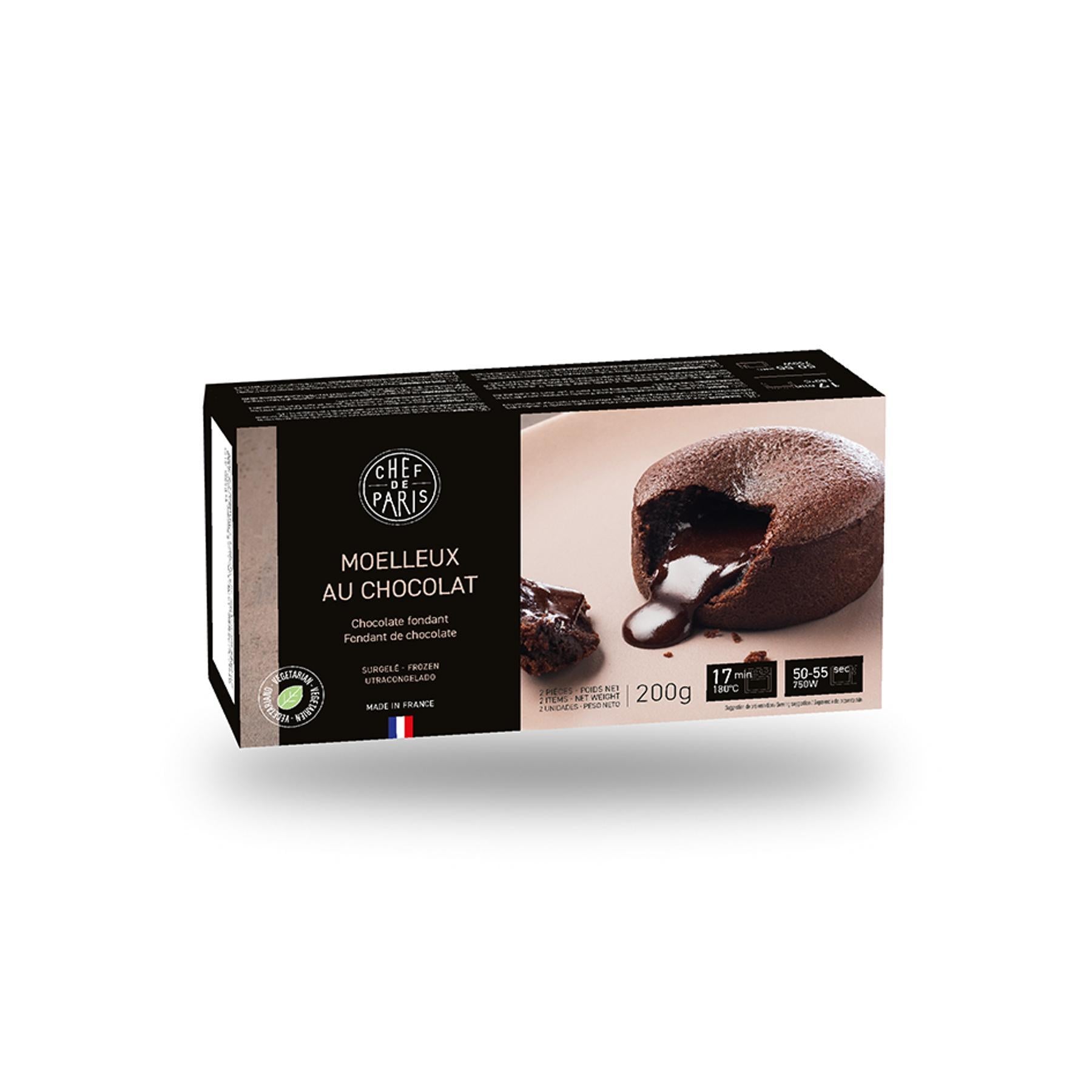 Fondant au chocolat - rians - 220g (2 unités, 2 x (60 g + 50 g))