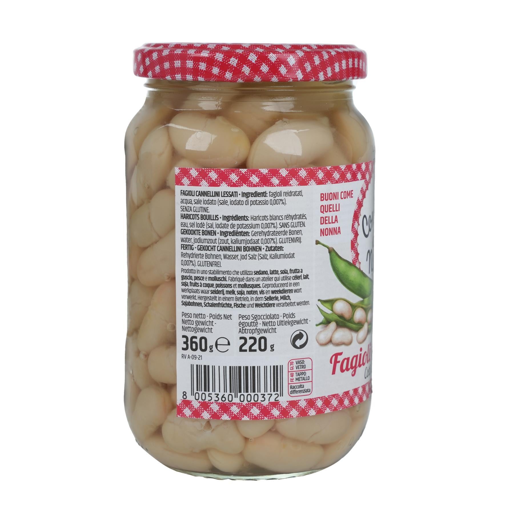 Andre Laurent - White Beans Cooked in Goose Fat, 600g (21oz) Jar