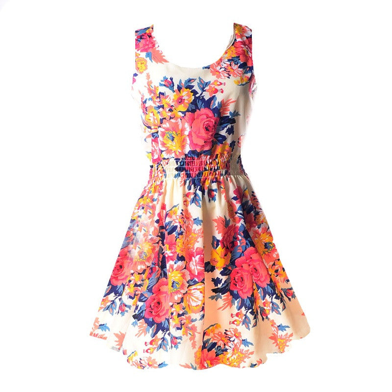 Floral Print Chiffon Summer Dress – FantasticLook
