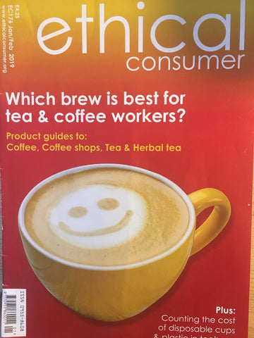 BIRD & WILD RATED NO 1 ETHICAL COFFEE BY ETHICAL CONSUMER MAGAZINE 2019