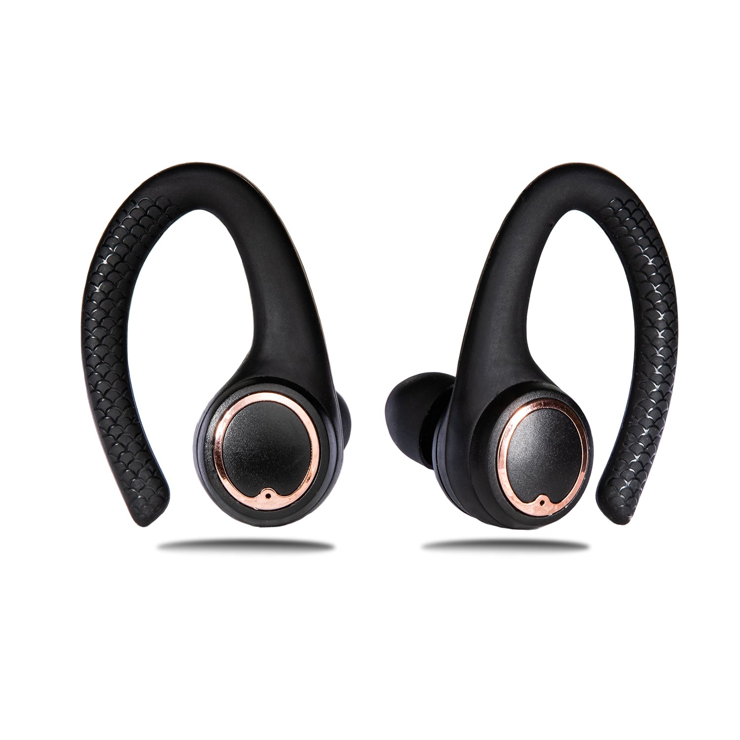 AIR Active 2.0 Matte Black Rose Gold Sport Earbuds (In Ear Wireless Headphones)