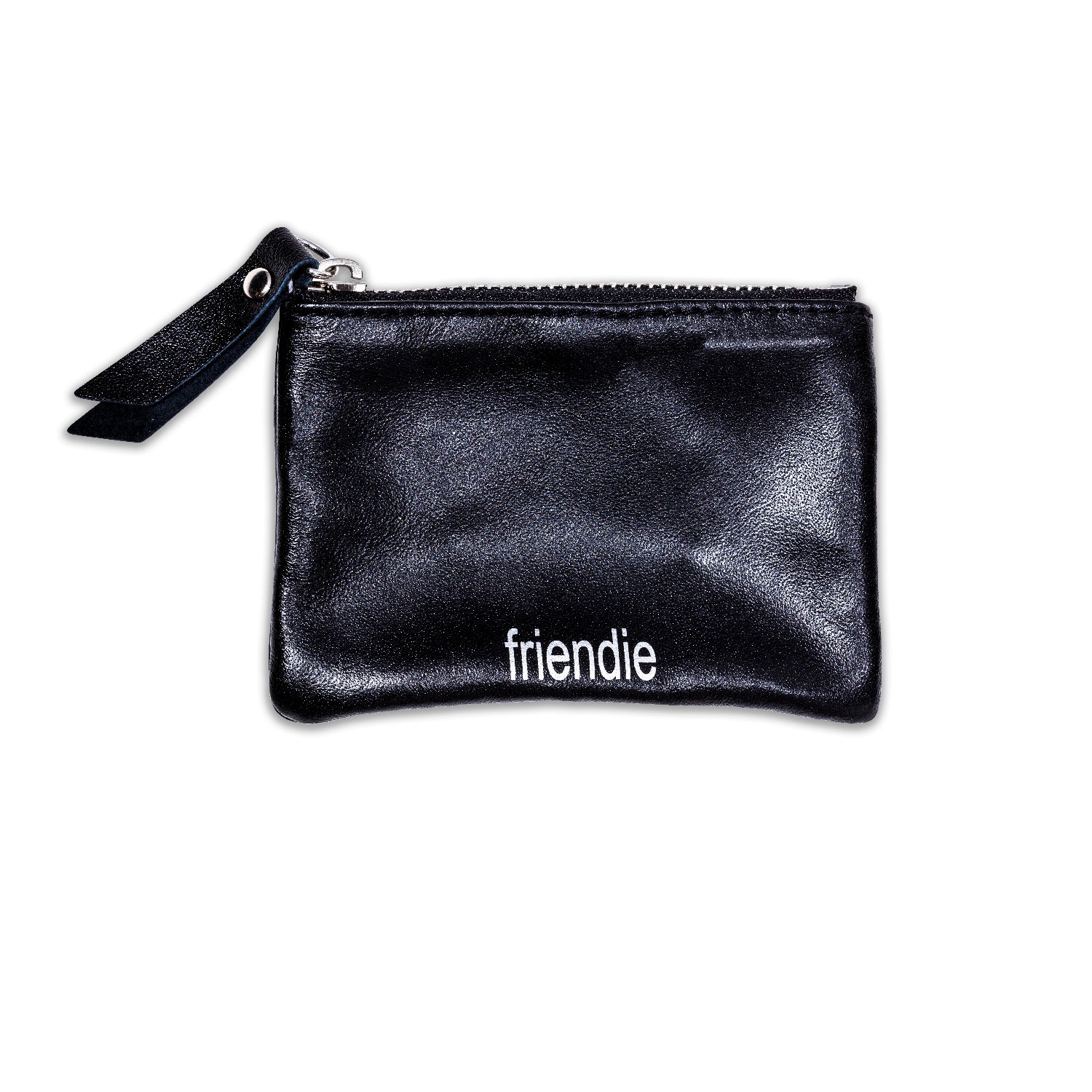 Friendie Black Leather Pouch (Small)