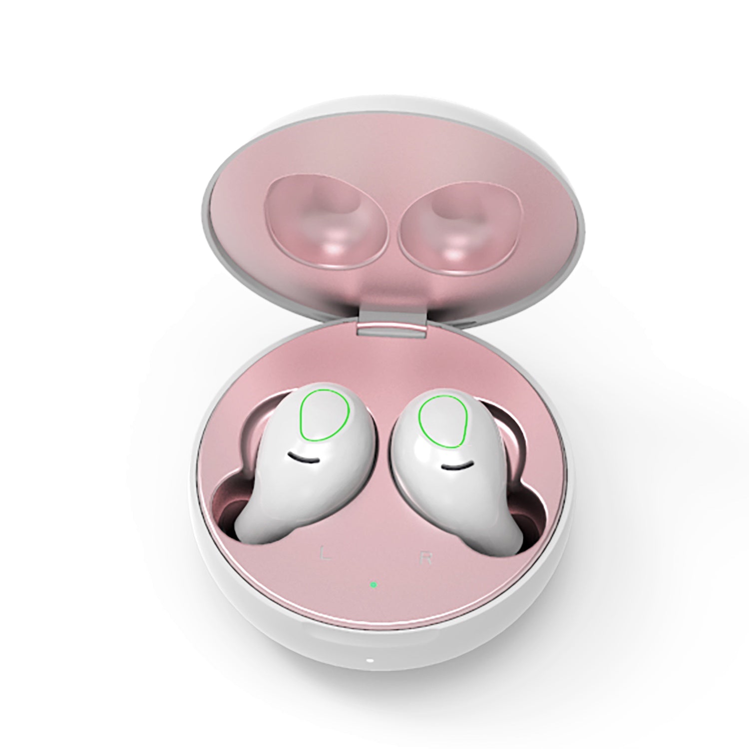 AIR ZEN 2.0 Pearl White and Rose Gold Earbuds (In Ear Wireless Headphones)