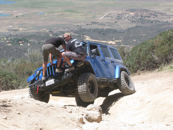 vuelco todoterreno todoterreno jeep jk rut