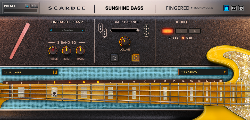 Scarbee Sunshine Bass Fingered Main