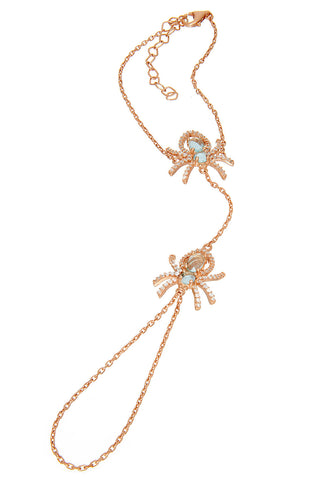 Sterling Charm Pink Gold Necklace