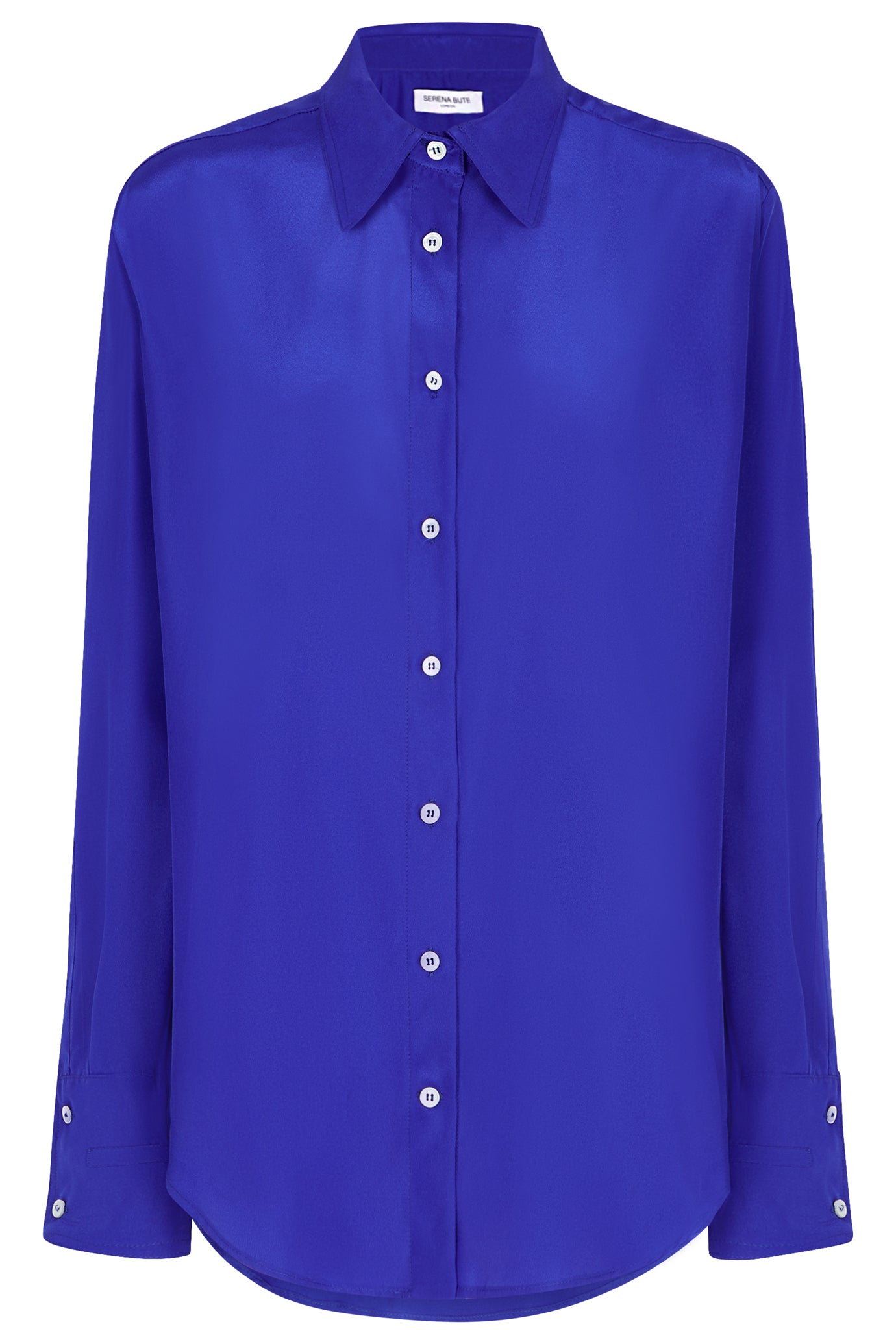 The Oversized Shirt - Sapphire Blue– SERENA BUTE