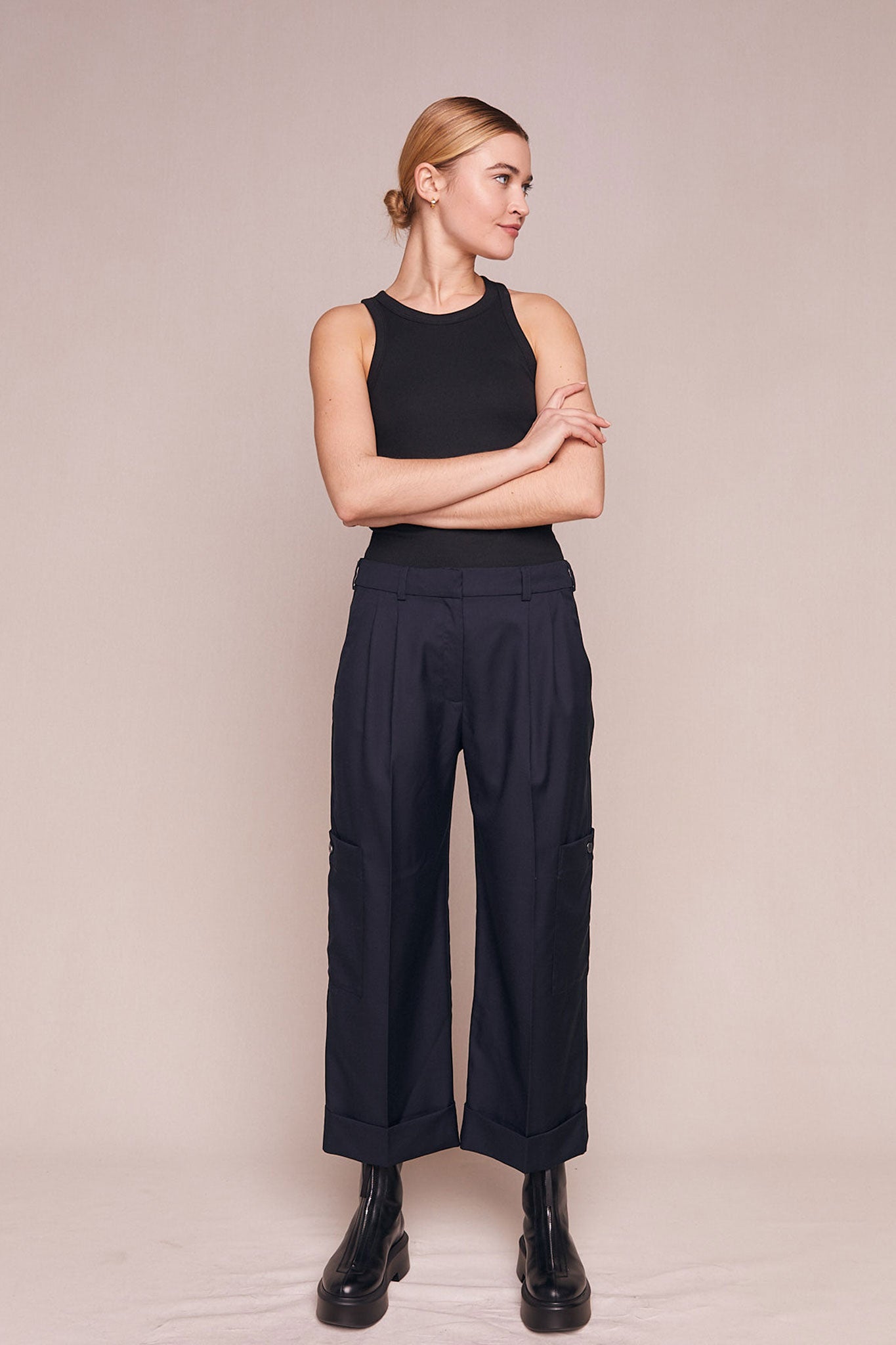 navy cargo trousers women - OFF-62% >Free Delivery