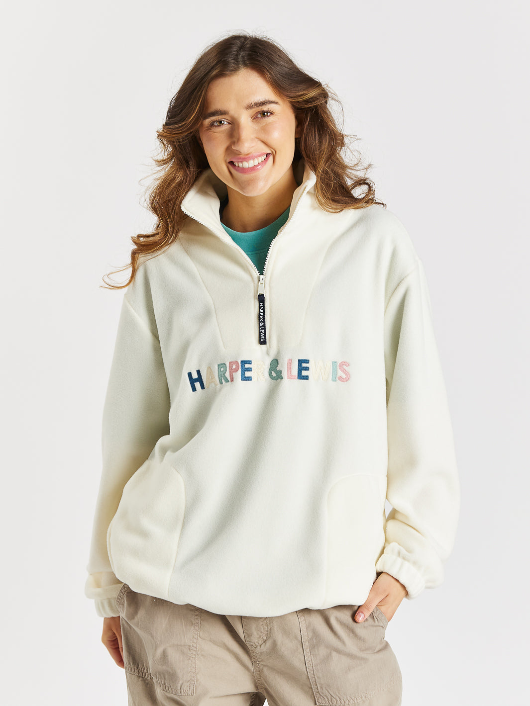 Lily 1/4 Zip Fleece Cream