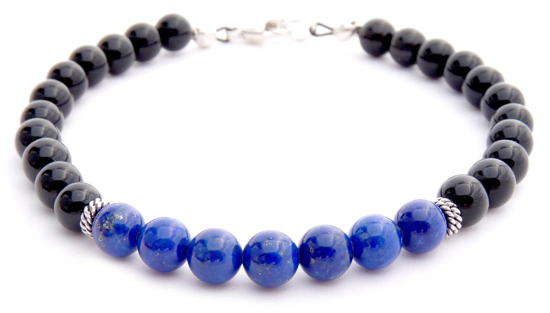  Nike (Victory) Prayer Bead Necklace in Lapis Lazuli