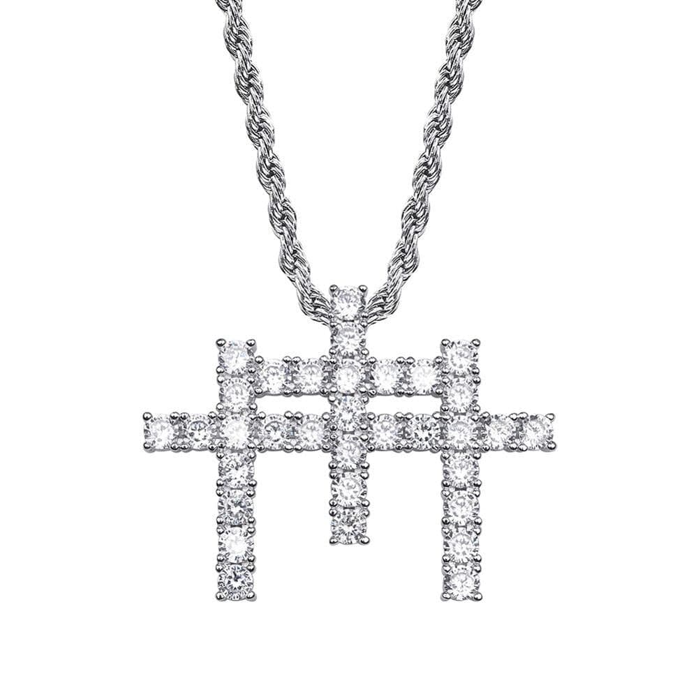 triple cross pendant