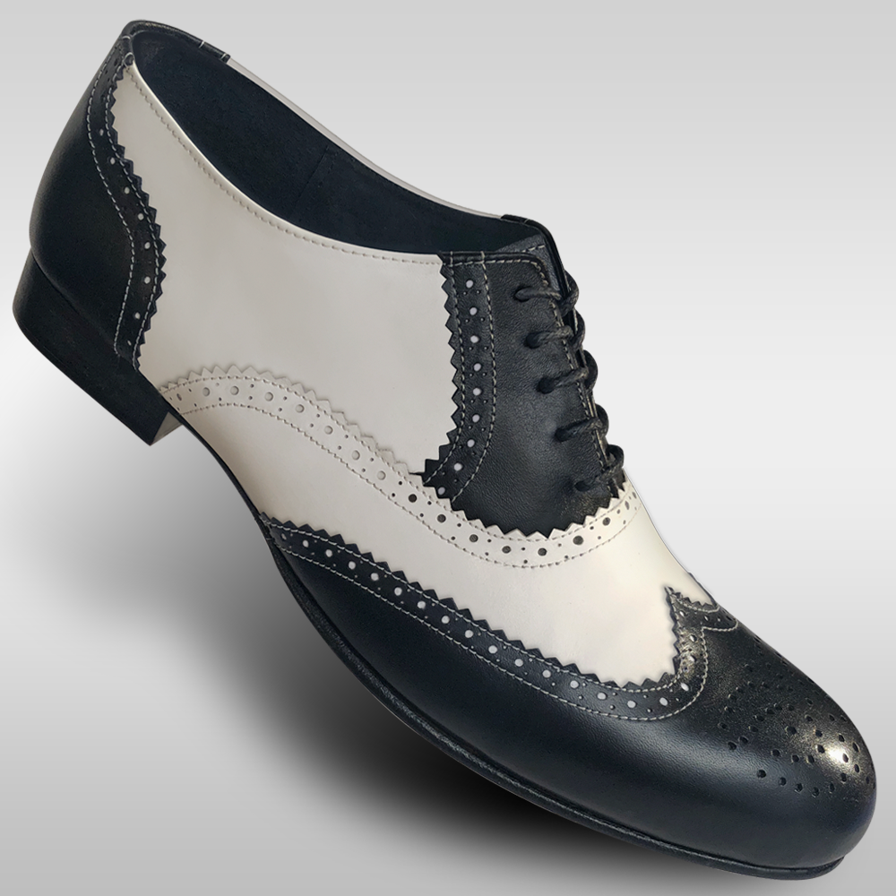 Aris 1946 and White Spectator Wingtip Dance Shoes