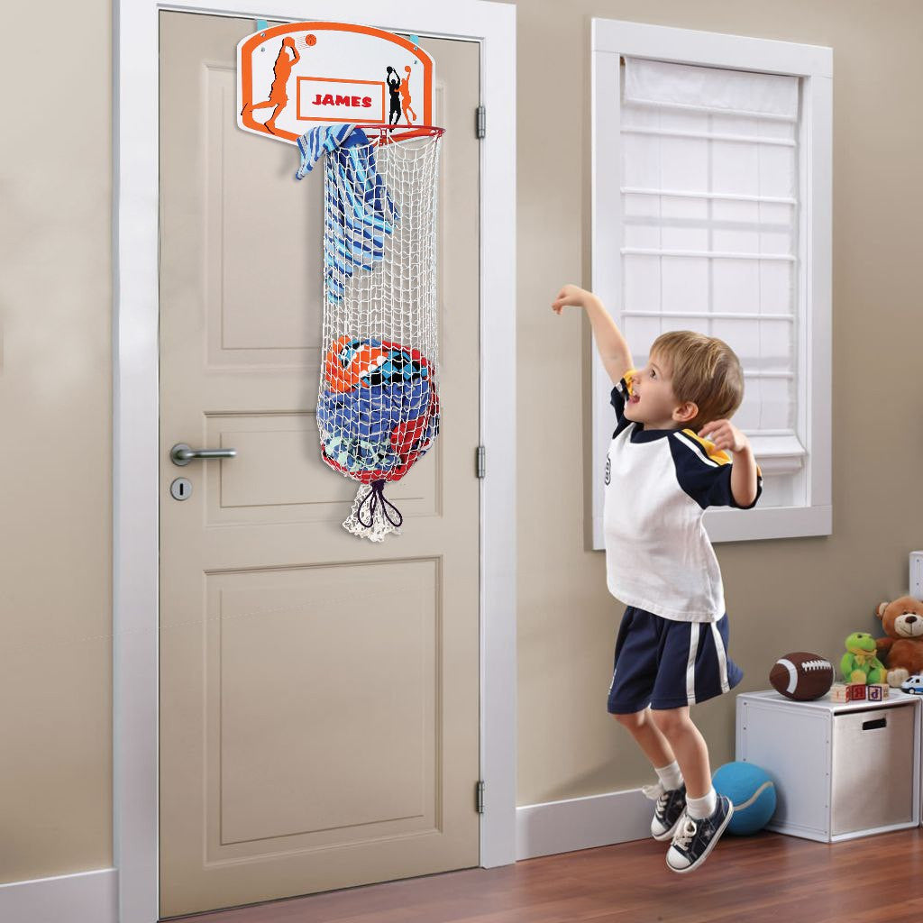 Kleeger Kids Basketball Clothes Hamper 2 In 1 Basketball