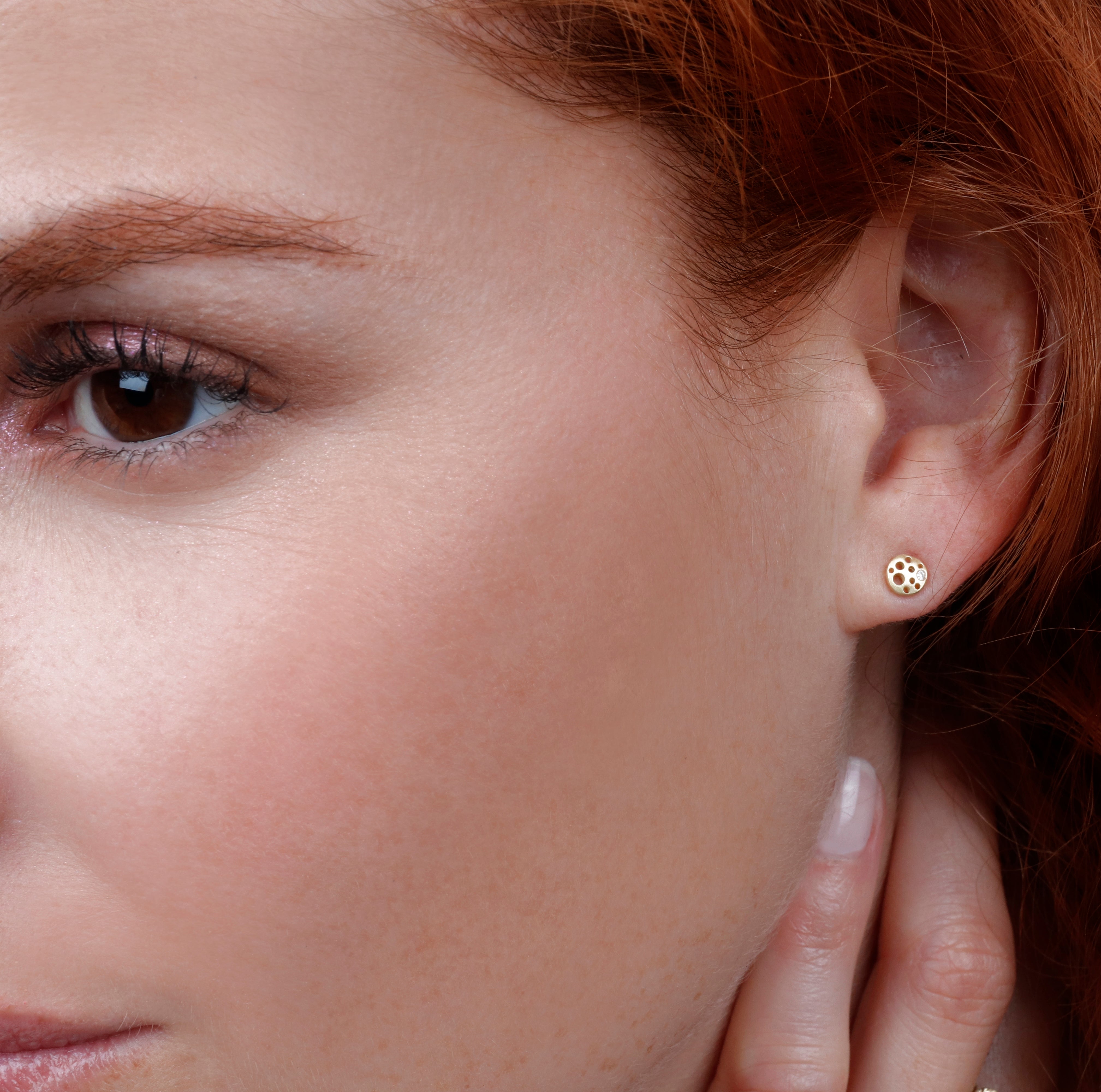 Very Tiny Coin Stud Earrings