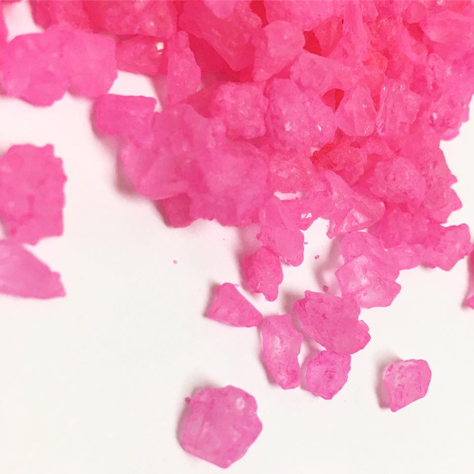 Pink Cherry Rock Candy Crystals From Miami Candies Sweets And Snacks