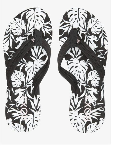 Roxy Size 9 Porto III Flip Flops Sandals Natural White Tan Womens