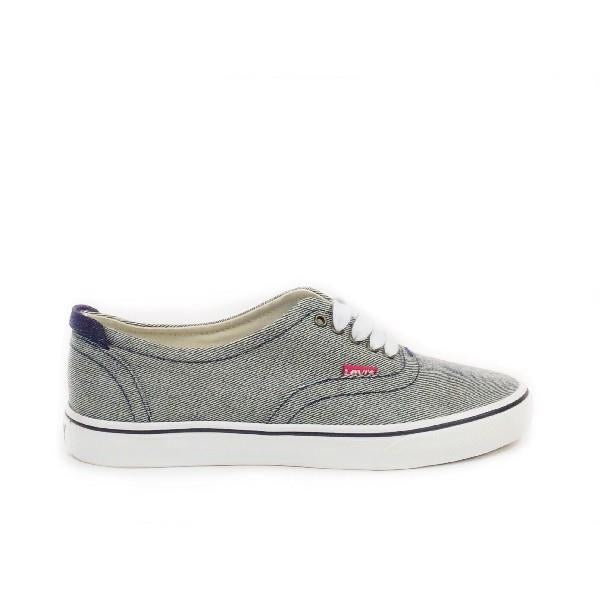 levi's canvas shoe with red tab