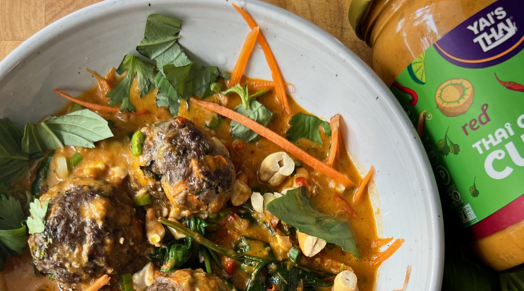 thai red curry meatball recipes with yai's thai red curry