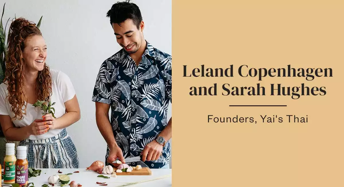 Founder of Yai's Thai Leland Copenhagen and Sarah Hughes