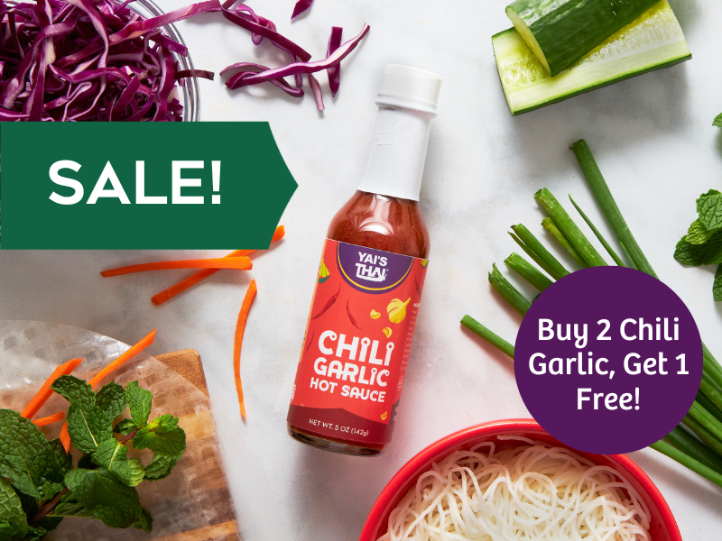 Summer Sriracha Shortage Sale on Yai's Thai Chili Garlic Hot Sauce