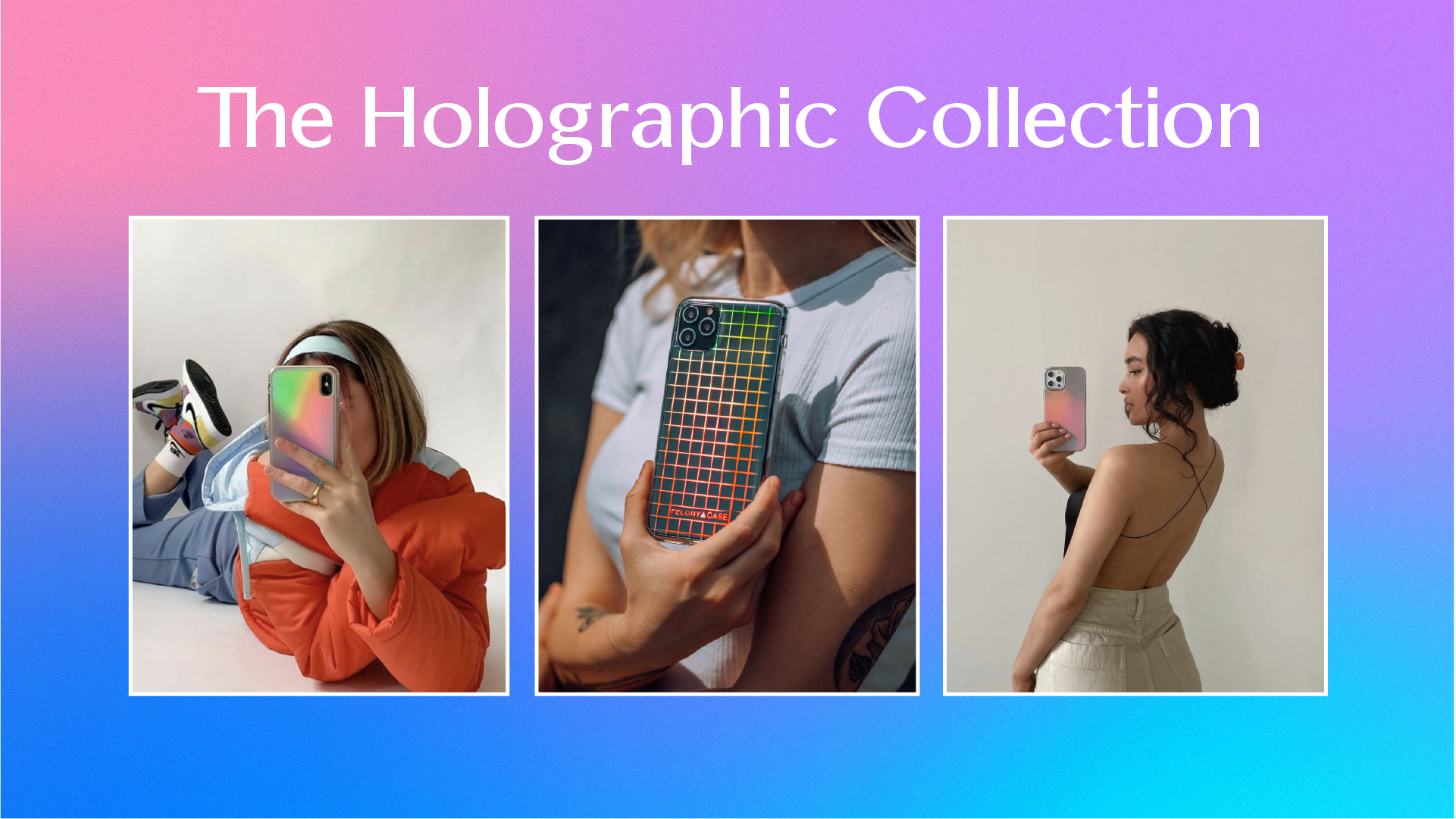 Felony Case iPhone Xs Max Case Aura Holographic - 360° Shock-Absorbing Protective Stylish Holographic Case for iPhone Xs Max (Aura Holographic CASE)