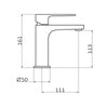 Single-Handle Bathroom Sink Faucet Kala White