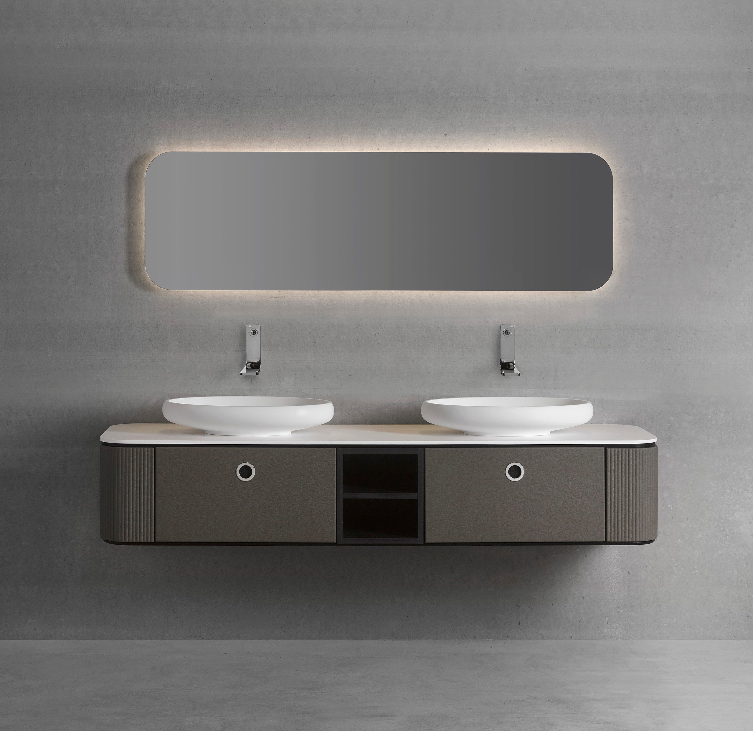 wall-mounted bathroom sink