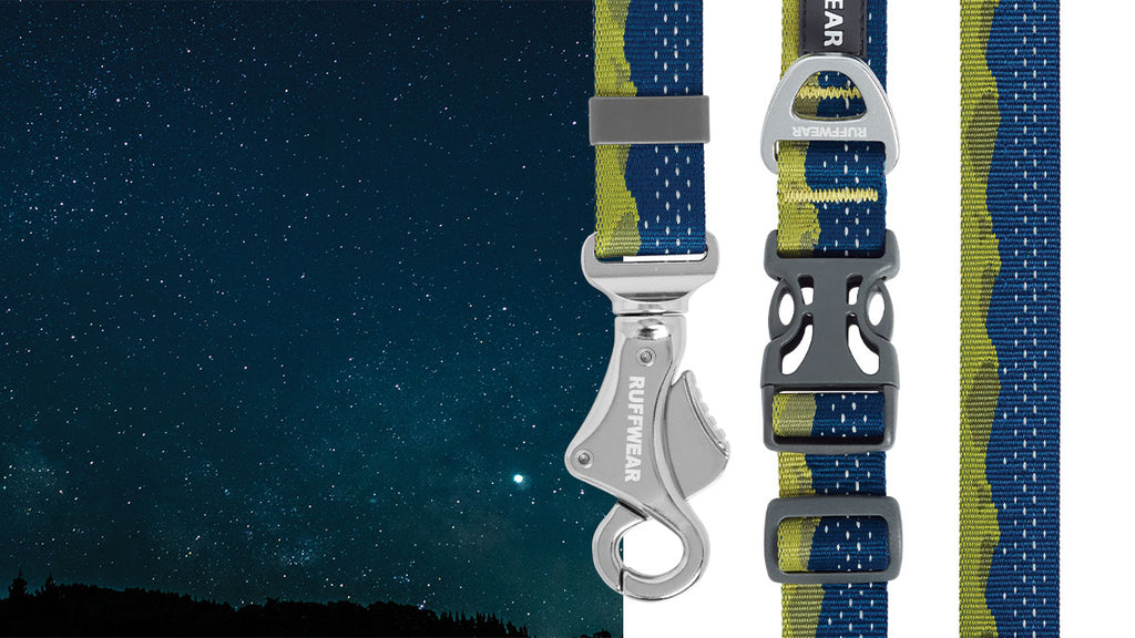 Green hills webbing overlay on a starry photo.